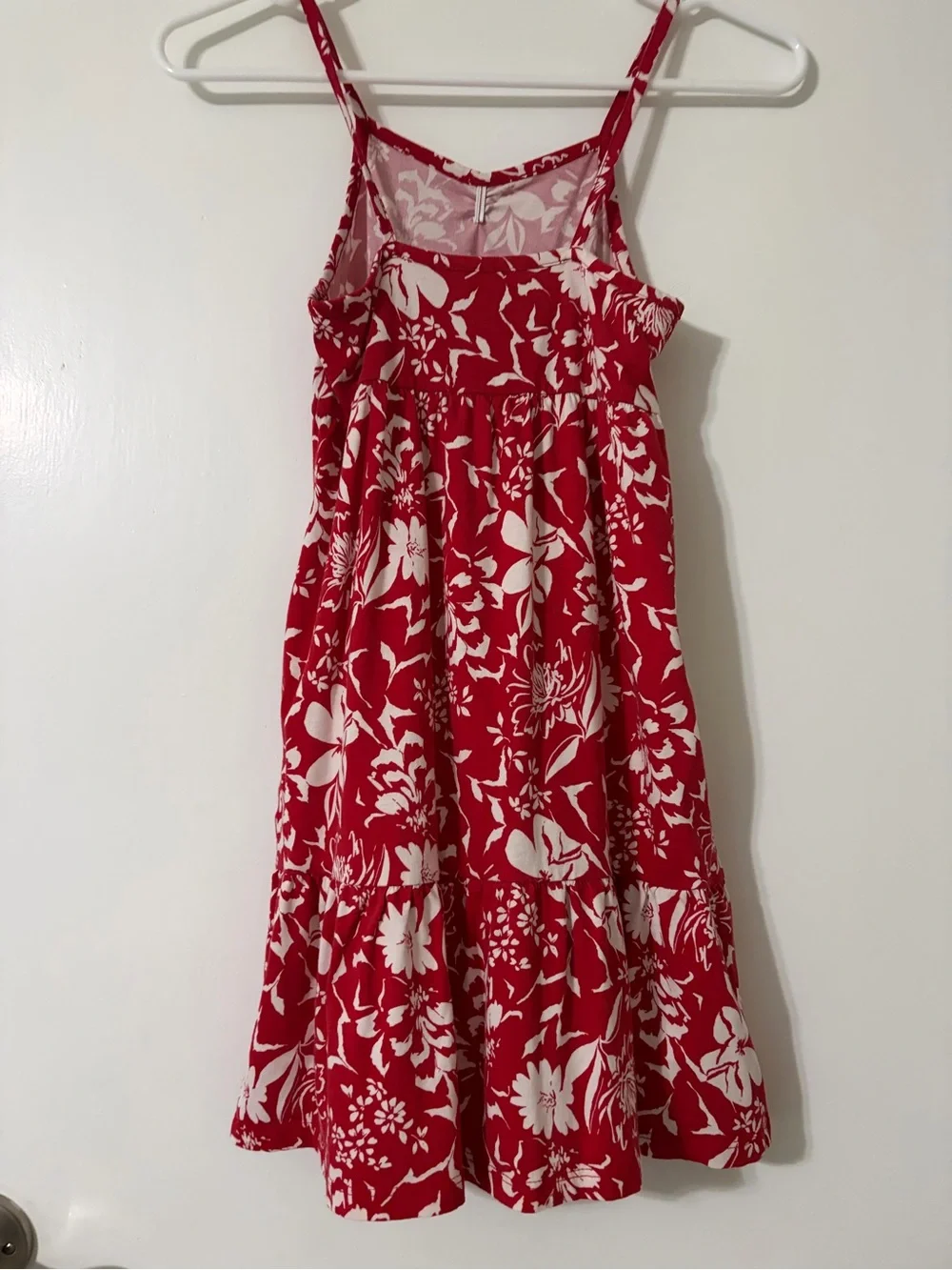 Old Navy Red and White Floral Sundress